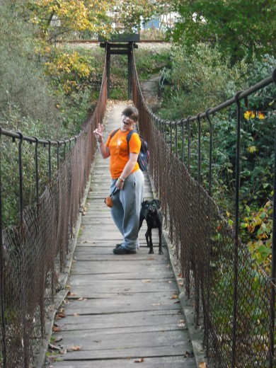 Nuestro priemer puente colgante para las dos